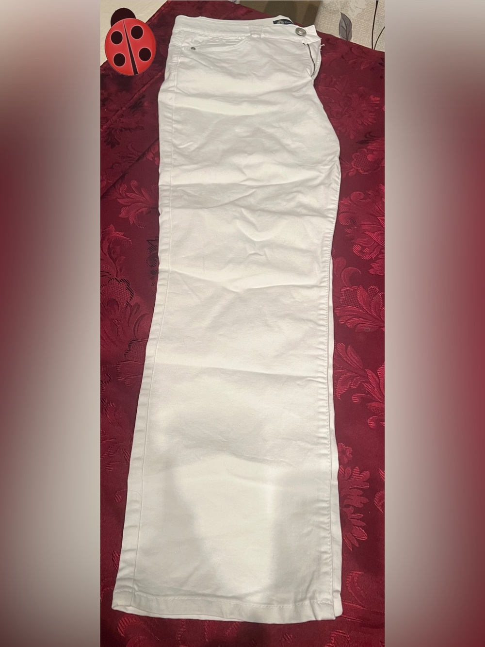 Democracy Absolutions White Straight-Leg Jeans Size 16 - Picture 5 of 8
